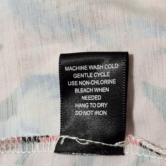 Say What? Floral Wrap Blouse - Pink and Blue - Picture 8 of 9